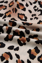 Leopard Colorblock Stripe Edge Shirt and Pants Pajama Set Byzantium Bay