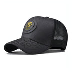 Personality Trend Retro Alphabet Baseball Cap Carmine Juneberry