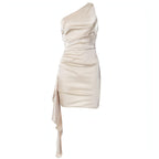Crossbody Sleeveless Slim Fit Dress Carmine Juneberry