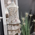 Kids’ Apron with Ruffles, Linen-Cotton Mix, Printed | Aitana Rose Trillium