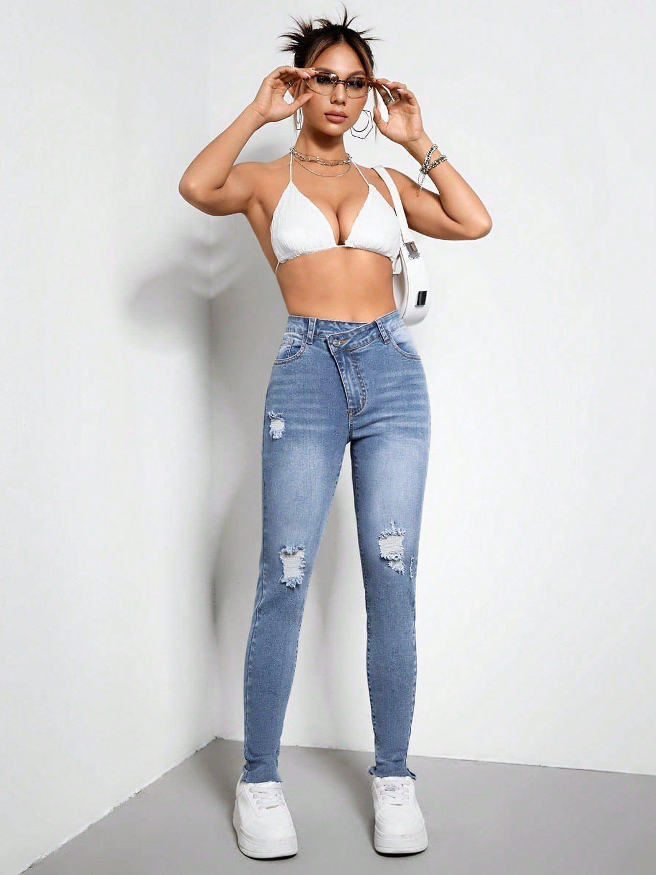 Women's Slim Fit Skinny Jeans Carmine Juneberry