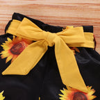 SunnyBloom™ – 3-Piece Baby Girl Sunflower Outfit Carmine Juneberry