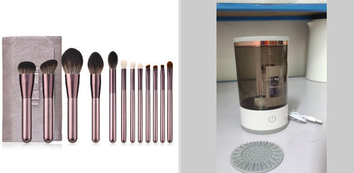 Women Eye Shadow Brush Cleaning Tool Portable Electric Makeup Brush