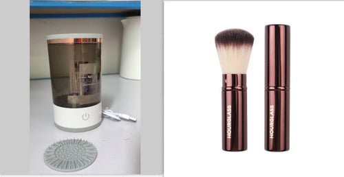 Women Eye Shadow Brush Cleaning Tool Portable Electric Makeup Brush