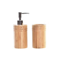 Bath Set DKD Home Decor Natural Bamboo 6,8 x 7,5 x 18 cm