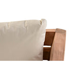 Garden sofa DKD Home Decor Brown Teak Cotton (155 x 85 x 70 cm) Bigbuy