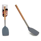 Kitchen Spatula Wood Steel 2 x 35 x 8,3 cm Bigbuy