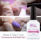 Base e Top Coat Semipermanente Unghie Gel Uv/Led - 10 ml Carmine Penelope