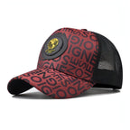 Personality Trend Retro Alphabet Baseball Cap Carmine Juneberry