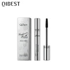 QIBEST Black Mascara Eyelashes Mascara 4D Silky Eyelashes Lengthening Pink Lucky