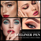 O.TWO.O Eyeliner Stamp Black Liquid Eyeliner Pen Waterproof Fast Dry Pink Lucky