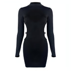 Women's Fashion Midriff Outfit Sheath Dress Carmine Juneberry