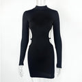 Women's Fashion Midriff Outfit Sheath Dress Carmine Juneberry