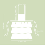 Kids’ Apron with Ruffles, Linen-Cotton Mix, Printed | Aitana Rose Trillium