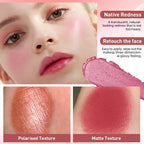 3-in-1 Cheek Blush Stick Lip Tinted Eyes Cheek Lips Brighten Cream Pink Lucky