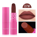 9 Colors Waterproof Rose Red Velvet Matte Lipstick Moisturizing Long Pink Lucky