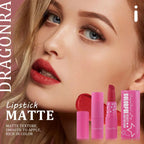 9 Colors Waterproof Rose Red Velvet Matte Lipstick Moisturizing Long Pink Lucky