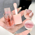 Water Light Lip Gloss Moisturizer Transparent Jelly Mirror Fruit Pink Lucky