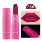9 Colors Waterproof Rose Red Velvet Matte Lipstick Moisturizing Long Pink Lucky