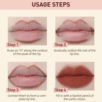 QIBEST Lipstick Pencil Waterproof Sexy Red Nude Purple Matte Tint Pink Lucky