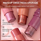 3-in-1 Cheek Blush Stick Lip Tinted Eyes Cheek Lips Brighten Cream Pink Lucky