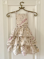 Kids’ Apron with Ruffles, Linen-Cotton Mix, Printed | Aitana Rose Trillium