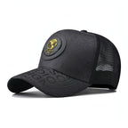 Personality Trend Retro Alphabet Baseball Cap Carmine Juneberry