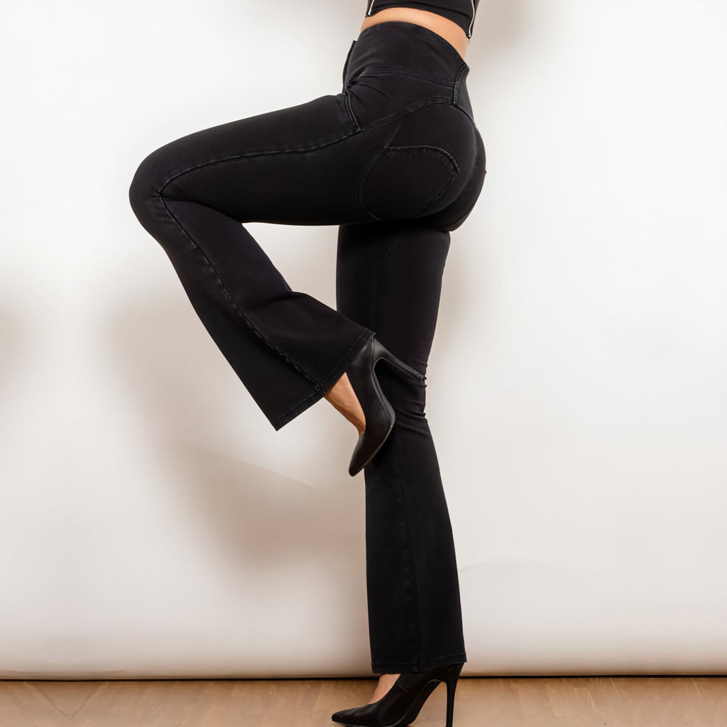 DenimDare™ High Waist Jeans Women NOIR Carmine Juneberry