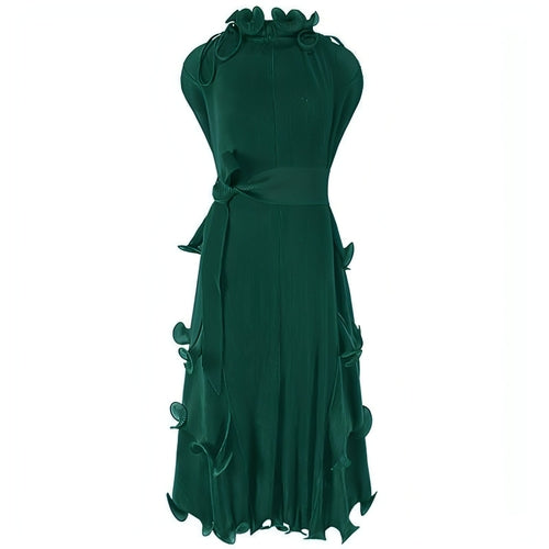 A1. Autumn Short Sleeve Pleated Design Affordable Luxury Fashion