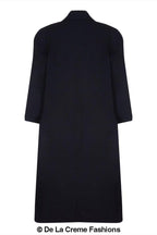 Curve Wool & Cashmere Blend Plus Size Long Coat (202) Rose Eleusis