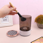 Women Eye Shadow Brush Cleaning Tool Portable Electric Makeup Brush Pear Poppy